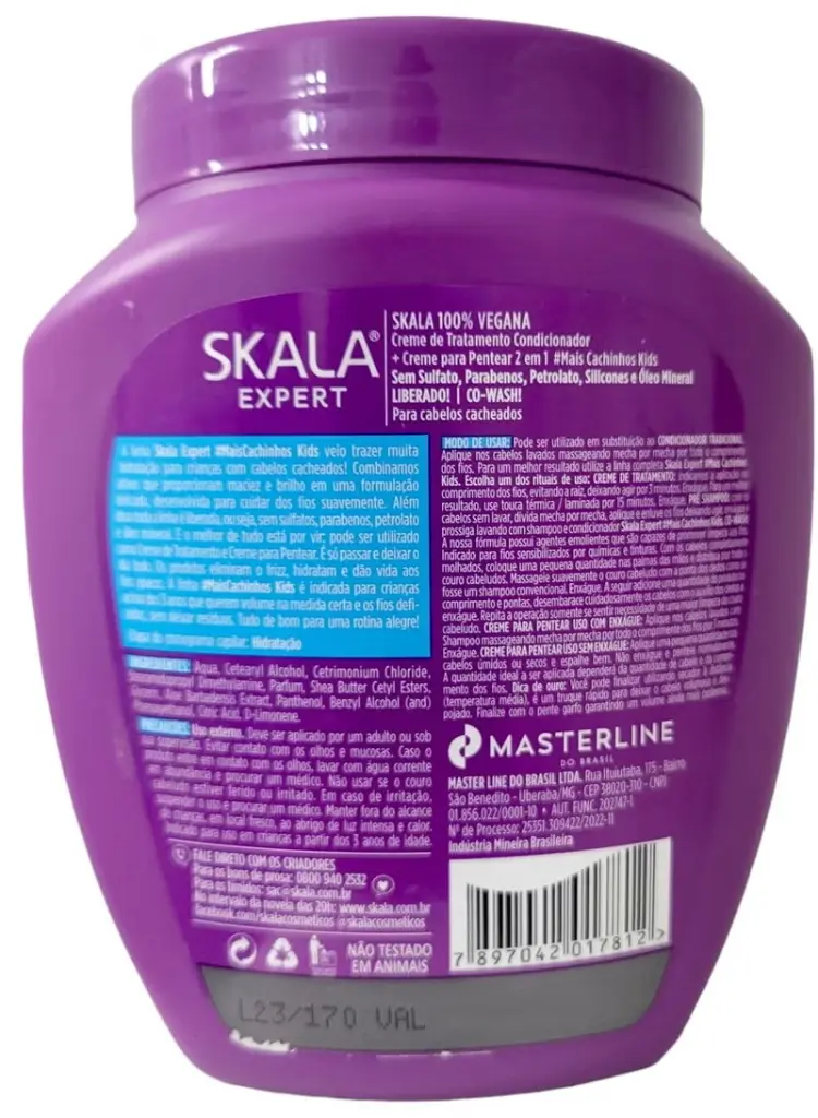 سكالا إكسبرت ميس كاشينهوس كريم علاج وبلسم 2 في 1 الحل الأمثل للفتيات ذوات الشعر المجعد، يحافظ على ترطيب ونعومة ولمعان الشعر وتجعيدات أكثر تحديدا وتألقا 1000 جرام (برازيلي) 2.webp