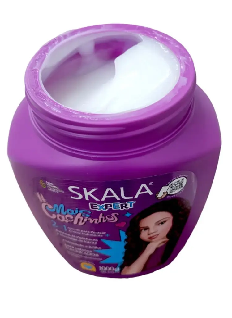 سكالا إكسبرت ميس كاشينهوس كريم علاج وبلسم 2 في 1 الحل الأمثل للفتيات ذوات الشعر المجعد، يحافظ على ترطيب ونعومة ولمعان الشعر وتجعيدات أكثر تحديدا وتألقا 1000 جرام (برازيلي) 1.webp