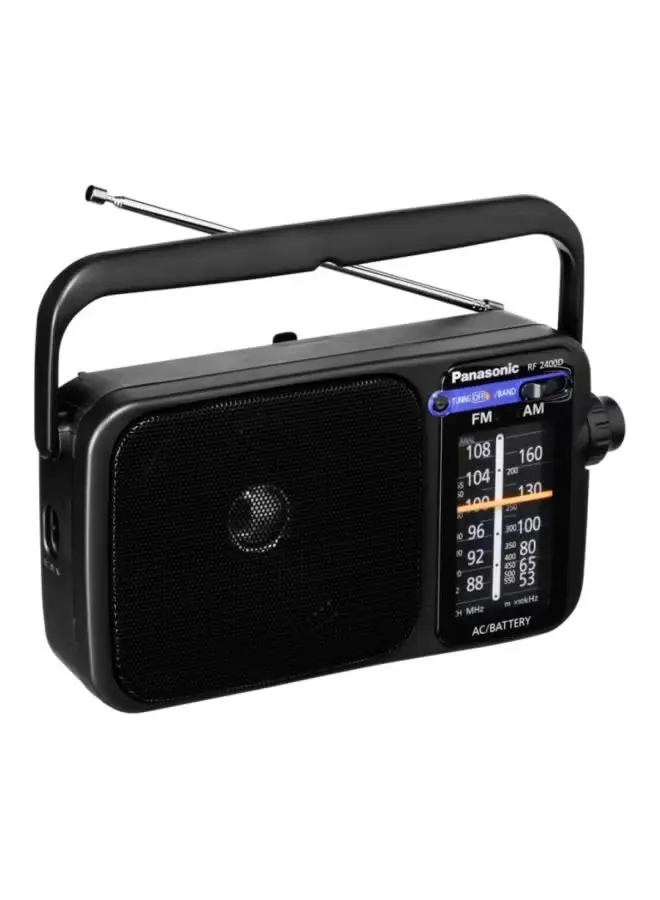 راديو FMAM محمول مع موالف RF-2400D أسود 1.webp