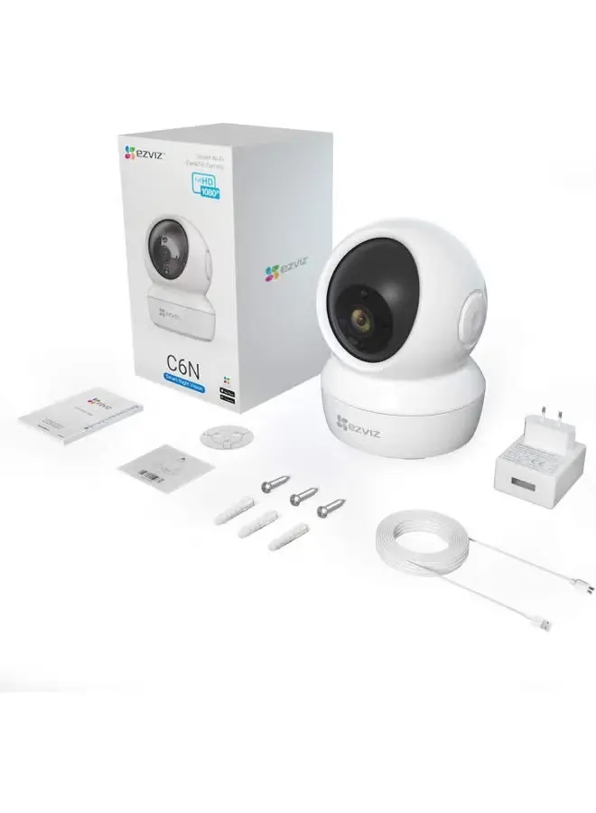 كاميرا مراقبة منزلية ذكية C6N Wi-Fi 2MP 1080P باللون الأبيض 4.webp