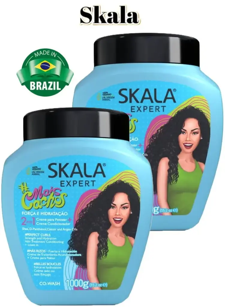 عبوتان كريم معالجة وترطيب الشعر (2  في 1) ميس كاتشوس من سكالا 3ABC للشعر المجعد والمموج، كريم تصفيف وتمشيط الشعر، تم تصميم هذه التركيبة القوية خصيصًا لأنواع الشعر المجعد حيث توفر ترطيبًا عميقًا وتغذية وتحكمًا للحصول على تجعيدات مذهلة ومحددة 1000جرام 