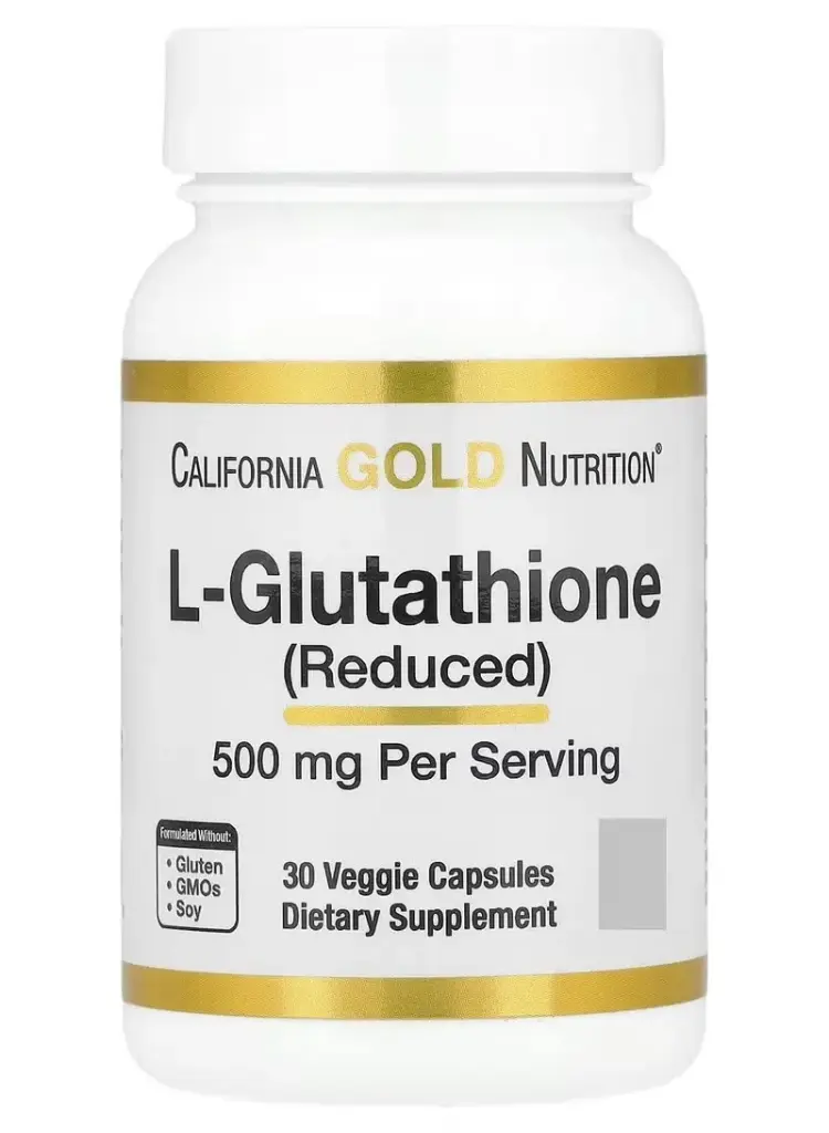 ل-جلوتاثيون (مختزل) 500  ملجم يعزز عمليات إزالة السموم بطريقة صحية 30  كبسولة نباتية 