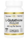 ل-جلوتاثيون (مختزل) 500 ملجم يعزز عمليات إزالة السموم بطريقة صحية 30 كبسولة نباتية 