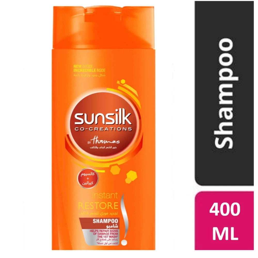 صنسيلك شامبو تجديد فوري للشعر التالف 400  مل 