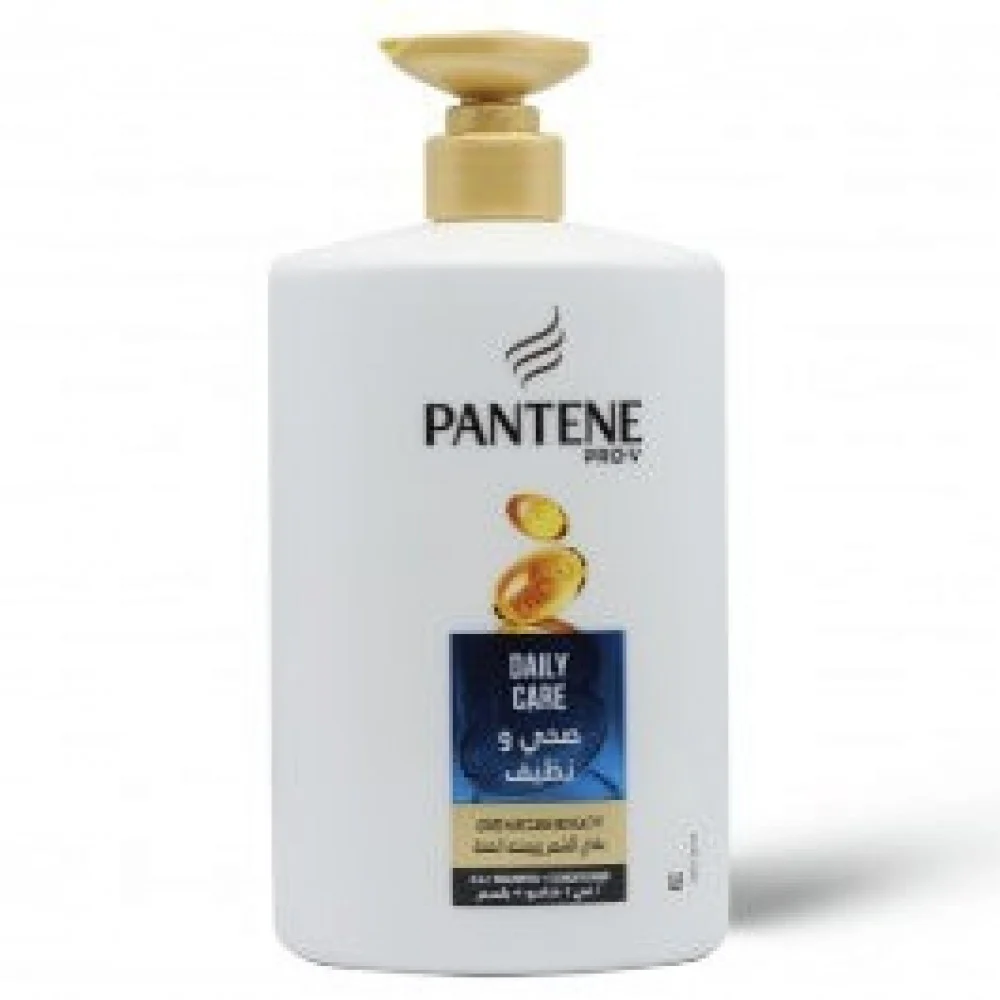 بانتين برو-في شامبو وبلسم 2  في 1  عناية يومية يغذي الشعر ويمنحه مظهر صحي - 1000  مل 