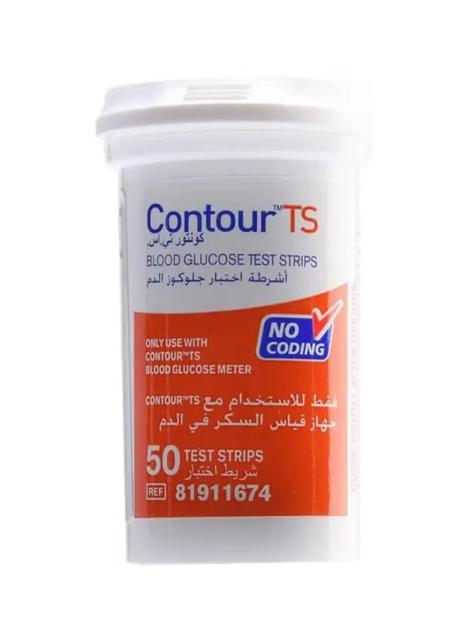 أشرطة اختبار جلوكوز الدم، 50  شريط 