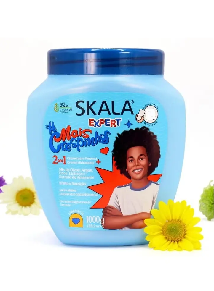 كريم علاج وبلسم ميس كريسبينهوس 2  في 1  الحل الأمثل للأطفال ذوات الشعر المجعد، يحافظ على ترطيب ونعومة ولمعان الشعر وتجعيدات أكثر تحديدا وتألقا 1000  جرام (برازيلي)