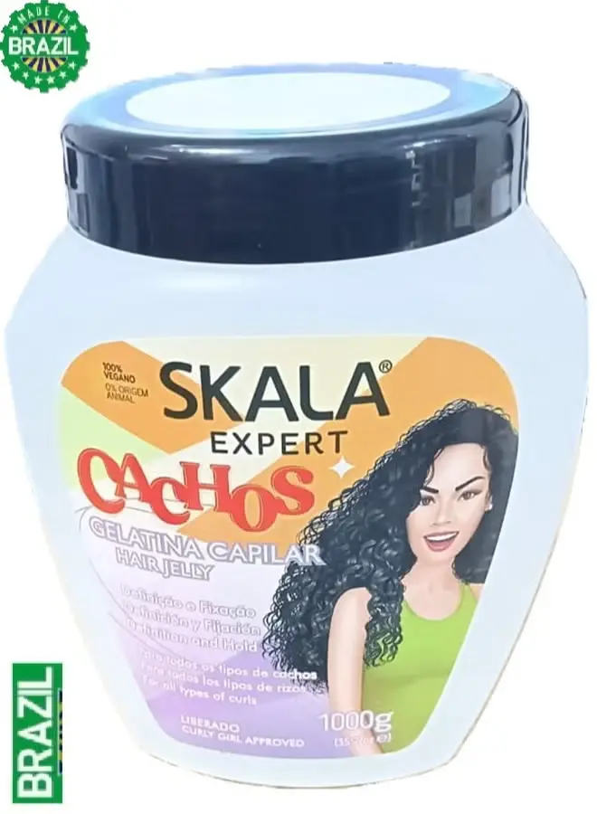 كريم الشعر سكالا كاتشوس الجيلاتين المضاد للتجعد 1000  جرام ( برازيلي )